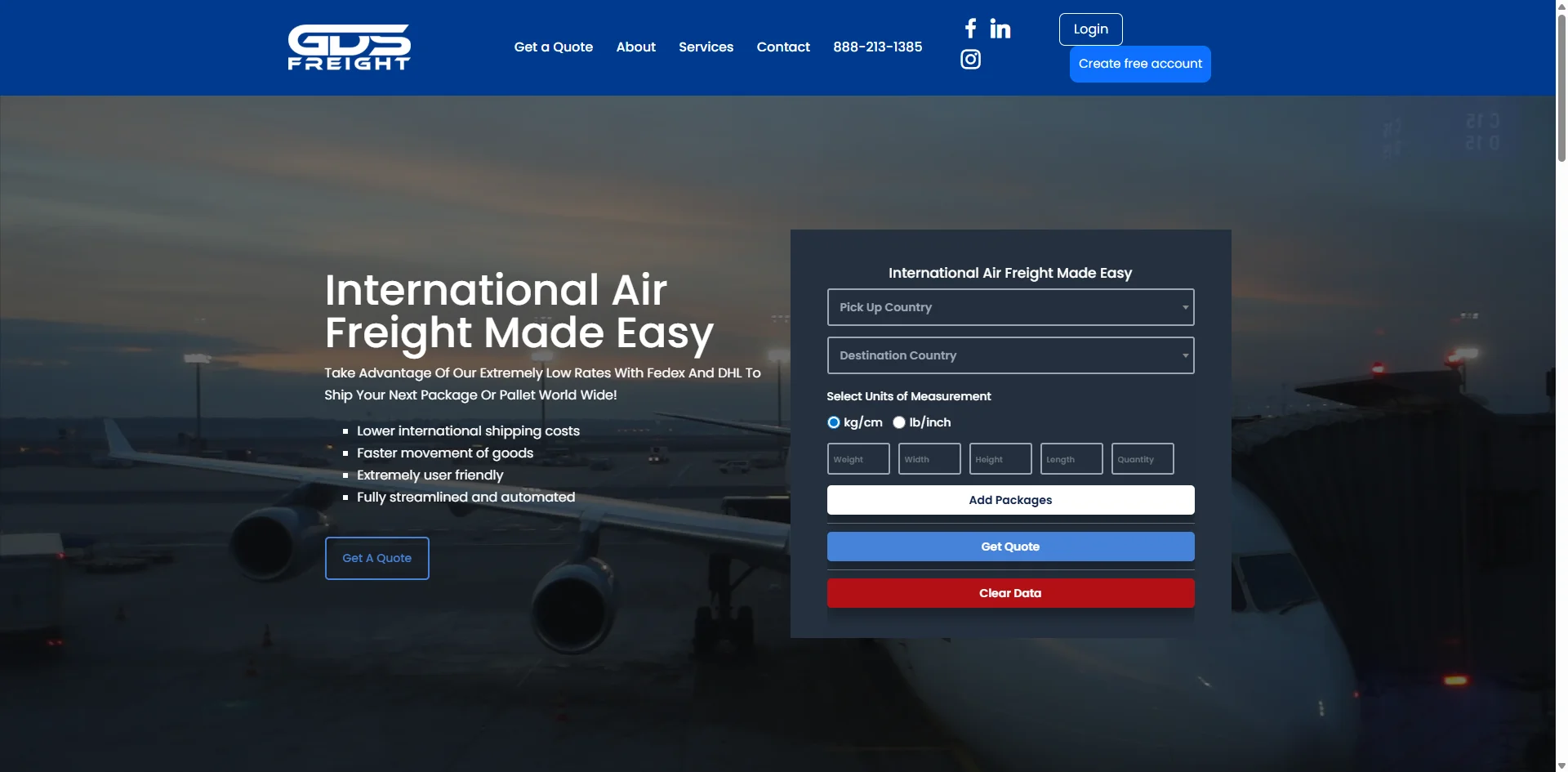 GDS Freight — Conception & Développement Web — Orlin Agence Marketing Maroc