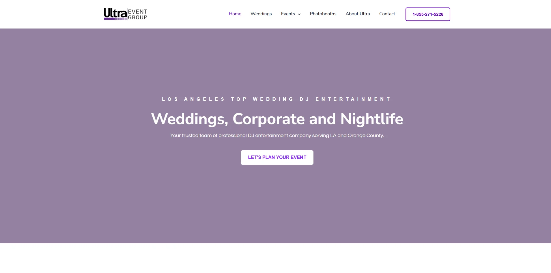 Ultra Event Group — Web Development + Branding — Orlin Agence Marketing Maroc